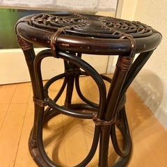 藤のチェア　ラタンの椅子☆美品の画像