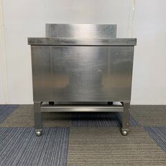(250725）　１槽シンク　厨房用品　W600×D600×H590（バックガードH150）②の画像