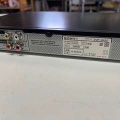 (F) SONY DVDプレーヤー DVP-SR20 リモコン欠品  2017年製 動作確認済 中古品 ③の画像
