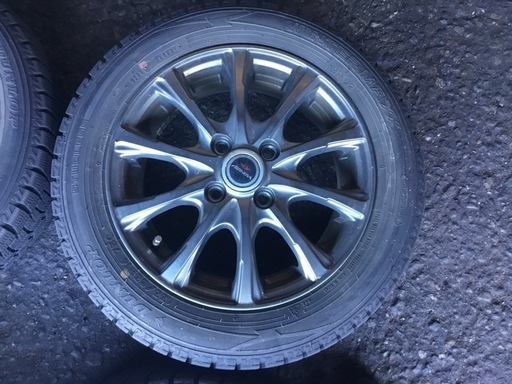 155/65R14 アルミホイール付スタッドレスタイヤ 4本セット
