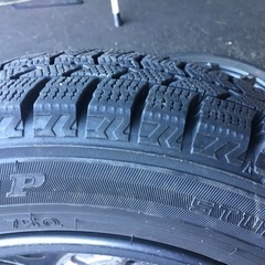 155/65R14 アルミホイール付スタッドレスタイヤ 4本セットの画像
