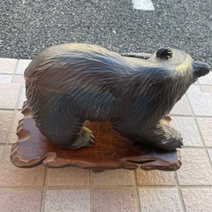 木彫りの熊　35cmの画像