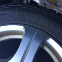 155/65R13 アルミホイール付スタッドレスタイヤ 4本セットの画像