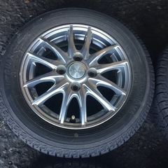 155/65R13 アルミホイール付スタッドレスタイヤ 4本セットの画像
