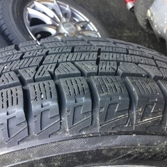155/65R13 アルミホイール付スタッドレスタイヤ 4本セットの画像