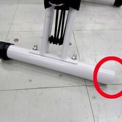 BARWING フィットネスバイク エクササイズバンド付 ホワイト トレーニングバイク エアロバイク 足漕ぎ 健康器具 筋トレ ダイエット バーウィング 苫小牧西店 の画像