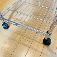 スチールラック 幅110cm 奥行35cm 高さ175cm 5段 アルミ 隙間収納　キャスター付き　アイリスオーヤマの画像