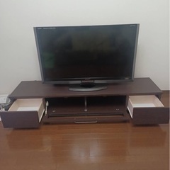 SHARP AQUOS液晶テレビ46インチ+テレビ台の画像