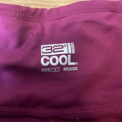 32° COOL パープル クロップドパンツ Lの画像