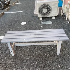 アルミ製ベンチ 120cmの画像
