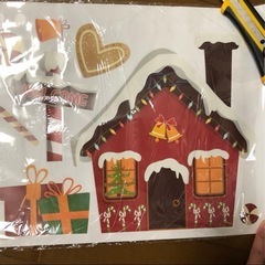 8月処分　値下げ不可　ウォールステッカー　クリスマス　2枚入りの画像