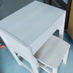 ドレッサー デスクとしても使用可能 チェア付き デスク時サイズ 幅50cm 奥行き40cm 高さ70cm の画像
