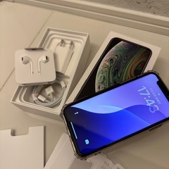 付属品完備★Apple iPhoneXs 256GB★SIMフリー黒色グレー箱付Face ID不良の画像