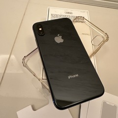 付属品完備★Apple iPhoneXs 256GB★SIMフリー黒色グレー箱付Face ID不良の画像