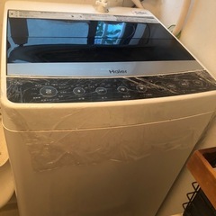 Haier 5.5kg 全自動洗濯機【2018年製】ホワイト JW-C55A-W サイズ：幅526×奥行500×高さ888(㎜) 8/24引越しを機に手放す考えです。 8/17の週の日程でぜひご連絡ください。の画像