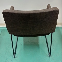 【美品】2脚セット！布張りのモダンデザインチェア　【IG072 ym】　の画像