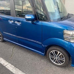 ⭐︎両側パワースライド⭐︎N BOXカスタム　車検2年付き　綺麗なブルーの画像