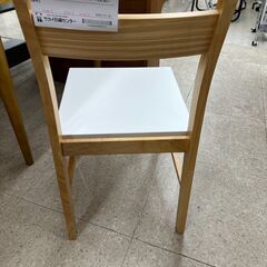 ★リユースのサカイ高崎店★TJ12310 (株)ニトリ 椅子 ライトブラウン/白 H78.5×D50×W40 クリーニング済みの画像