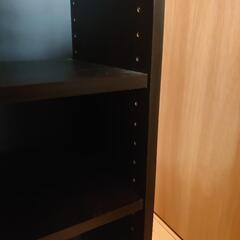 カラーボックス/三段/ダークブラウン/調節可能の画像