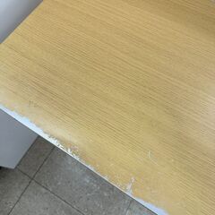 ★リユースのサカイ高崎店★TJ12311  デスク＆椅子セット ベージュ H69.5×D45×W70 クリーニング済みの画像