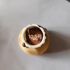 鹿　角　メンズリング　10.5号③の画像
