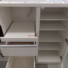 ★リユースのサカイ千葉中央店★期間限定割引有 ニトリ レンジ台  H102×D51×W89 クリーニング済み TC3955の画像
