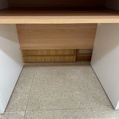 ★リユースのサカイ高崎店★TJ12315  デスク クリーム H120.5×D60.5×W80 クリーニング済みの画像