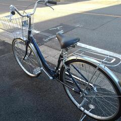 7/30 （水）~8/2（土）までお休み！中古自転車３６５４　前後タイヤ新品！　マルイシ　SOARER　２６インチ　ギヤなし　LEDオートライト　アルミフレームの画像