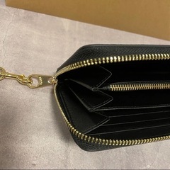 COACH　コーチ　C3441　長財布　ストラップ付き　ブラックの画像
