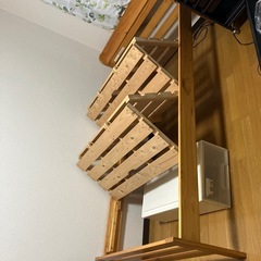 シングルベッド3段階すのこベッ ドの画像