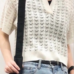 透かし編み✧ポロセーターの画像