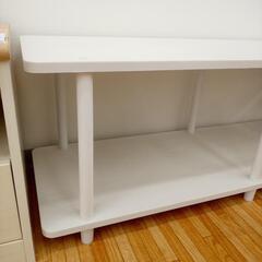 【リユースのサカイ八街店】★ジモティ割あり★ TV台　ホワイト　クリーニング済　YJ7008の画像