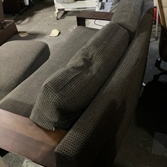 O2507-634 カリモク家具 3人掛けソファ オットマン付き ※バラ売り不可 ファブリックソファ 大人気のカリモクソファ入荷しました！！ ご予約はお早目に！！ 中古の画像