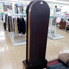 リユースのサカイ太田店★ジモティ割あり★  アンティーク柱時計 ブラウン H187×D25.5×W61.7 クリーニング済み OJ10186の画像
