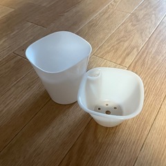 ハイドロカルチャー　プラスチック二層鉢の画像