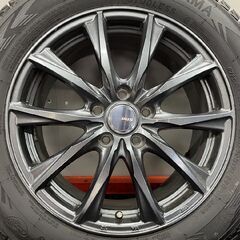 YOKOHAMA G075 225/60R17 スタッドレス BADX D.O.S 17インチ 7J5HPCD114.3+48 20年製 バリ溝 レガシィアウトバック フォレスター等(STC004)の画像