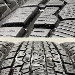 YOKOHAMA G075 225/60R17 スタッドレス BADX D.O.S 17インチ 7J5HPCD114.3+48 20年製 バリ溝 レガシィアウトバック フォレスター等(STC004)の画像