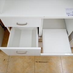 リユースのサカイ太田店★ジモティ割あり★ NITORI レンジボード 白 H180×D40×W80 クリーニング済み OJ10190の画像