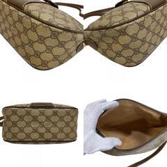 グッチ GUCCI ショルダーバッグ シェリー GG オールドグッチ 89 02 032 ブラウンの画像