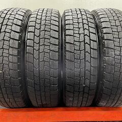走行短め【DL WINTER MAXX WM02 155/65R14】スタッドレス【Weds JOKER 14インチ 4.5J4HPCD100+45】24年製 N-BOX スペーシア等　(STO001)の画像