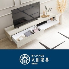 【新品未開封】LOWYA(ロウヤ)のテレビ台  大理石風 ホワイトの画像
