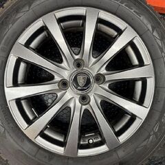 走行短め【TY OBSERVE GIZ2 175/65R15】スタッドレス【MANARAY SPORT ES 15インチ 5.5J4HPCD100】22年製 フィット シャトル等　(STM001)の画像