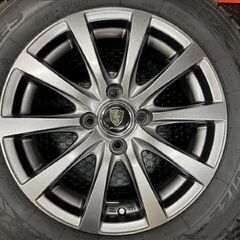 走行短め【TY OBSERVE GIZ2 175/65R15】スタッドレス【MANARAY SPORT ES 15インチ 5.5J4HPCD100】22年製 フィット シャトル等　(STM001)の画像