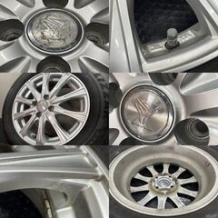 【BS BRIDGESTONE BLIZZAK VRX2 185/65R15】スタッドレス【Weds STAYER 15インチ 5.5J4HPCD100+42】23年製 バリ溝 ノート等　(STK001)の画像