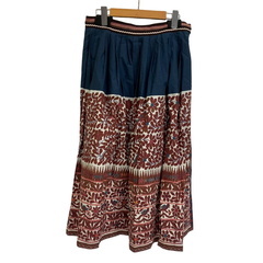 マックスマーラ MAX MARA ロングスカート WEEKEND SASSARI 花柄 ネイビーの画像