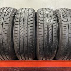 走行短め【DUNLOP ENASAVE EC204 195/65R14】夏タイヤ【スチールホイール 14インチ 6J5HPCD114.3】22年製 イプサム等　(STG018)の画像