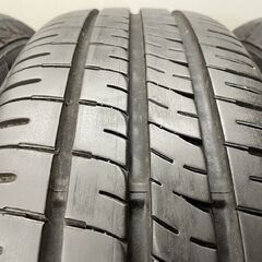 走行短め【DUNLOP ENASAVE EC204 195/65R14】夏タイヤ【スチールホイール 14インチ 6J5HPCD114.3】22年製 イプサム等　(STG018)の画像