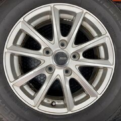 【SEIBERLING SL101 195/65R15】夏タイヤ【BS PREO L5 15インチ 6J5HPCD114.3+53】24年製 バリ溝 ヴォクシー ノア エスクァイア等 (STG017)の画像