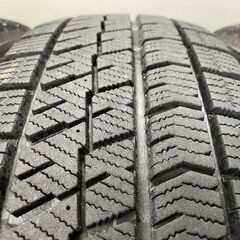 走行短め【BS BLIZZAK VRX2 185/70R14】スタッドレス【HOT STAFF Exceeder 14インチ 5.5J4HPCD100+45】21年製 ノート等　(STG016) の画像