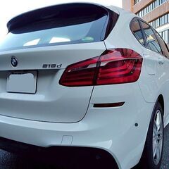 車検8年10月★H27 BMW 218d アクティブツアラーMスポーツディーゼル★LEDライト,フォグ ナビ ETC 17アルミ Rカメラ パワーリアゲートの画像
